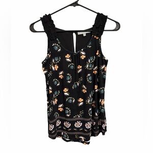 Daniel Rainn Black Floral Tank Top